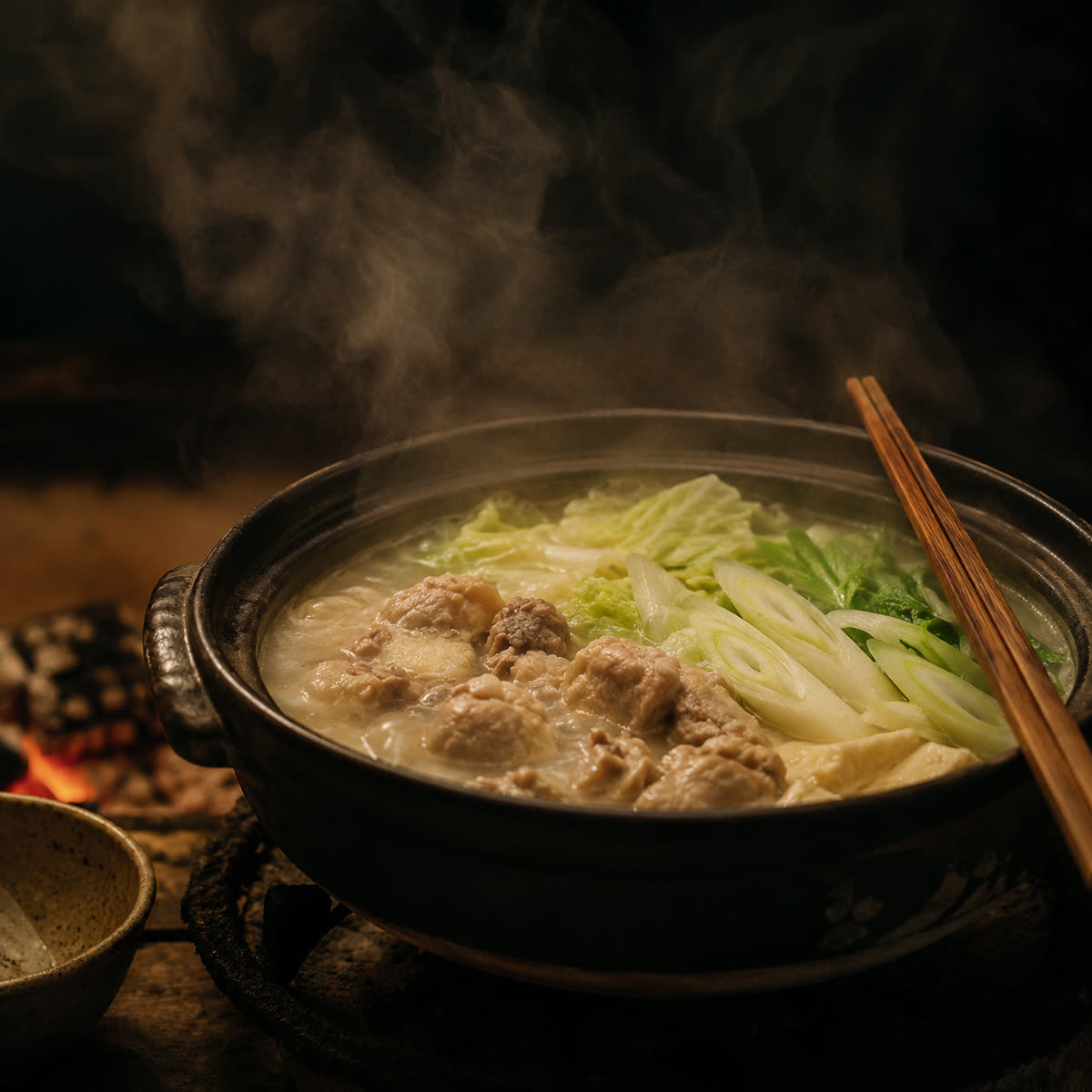 鶏の旨みを凝縮した地鶏の水炊き